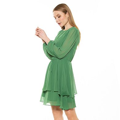 Women's ALEXIA ADMOR Balia Dropped Waist Ruffle Dress