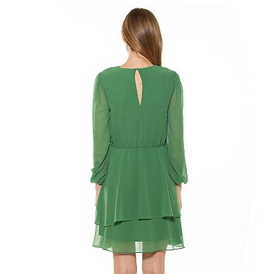 Women's ALEXIA ADMOR Balia Dropped Waist Ruffle Dress