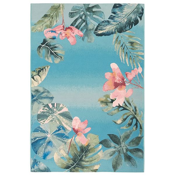 Liora Manne Marina Tropical Border Indoor Outdoor Rug