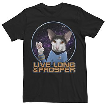 Big & Tall Star Trek Original Series Spock Cat Prosper Tee