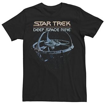 Big & Tall Star Trek DS9 Space Station Logo Vintage Tee