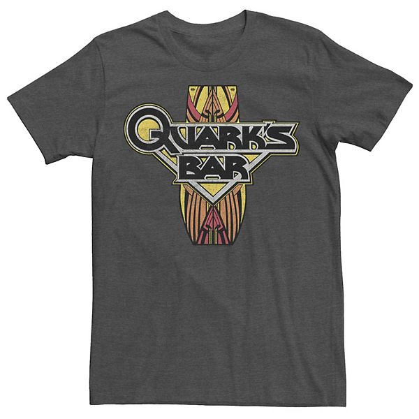 Big & Tall Star Trek DS9 Quark's Bar Vintage Logo Tee