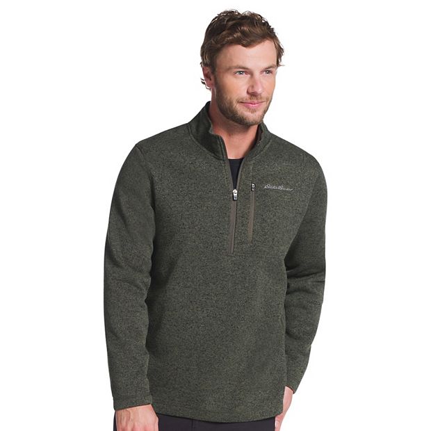 EDDIE BAUER SWEATER FLEECE 1/4 ZIP - GREY