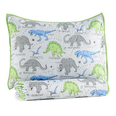 The Big One® Kids Printed Ian Dino Reversible Quilt Set with Shams