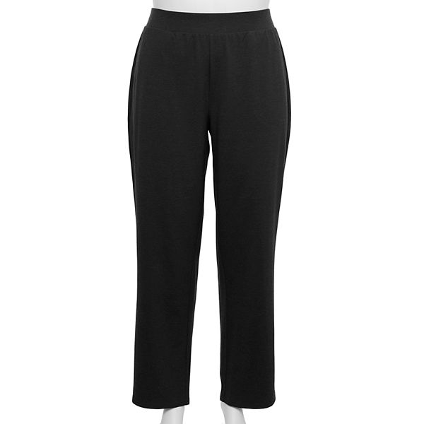 Plus Size Croft & Barrow® Easy Knit Straight-Leg Pants