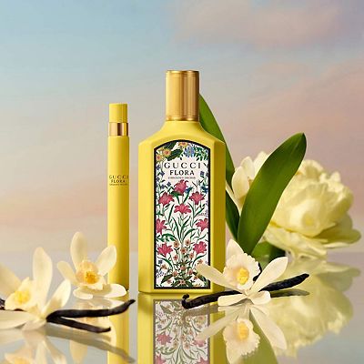 GUCCI FLORA ゴールドオーキッド 100ml Gucci Flora Gorgeous Orchid Eau de Parfum Travel Spray with Vanilla