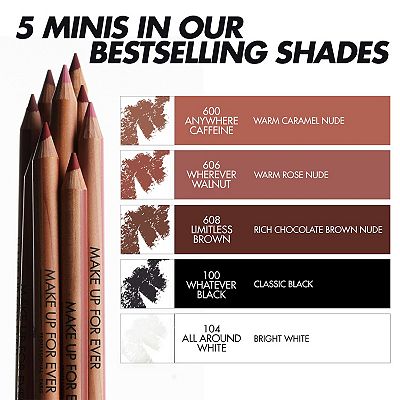 MAKEUP FOREVER 10点セット(ミニサイズ試供品2点付き) MAKE UP FOR EVER Mini Artist Color Pencil Lip & Eye Liner Set