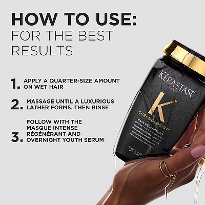 Kerastase Chronologiste Moisturizing Shampoo for Hair Repair and Shine