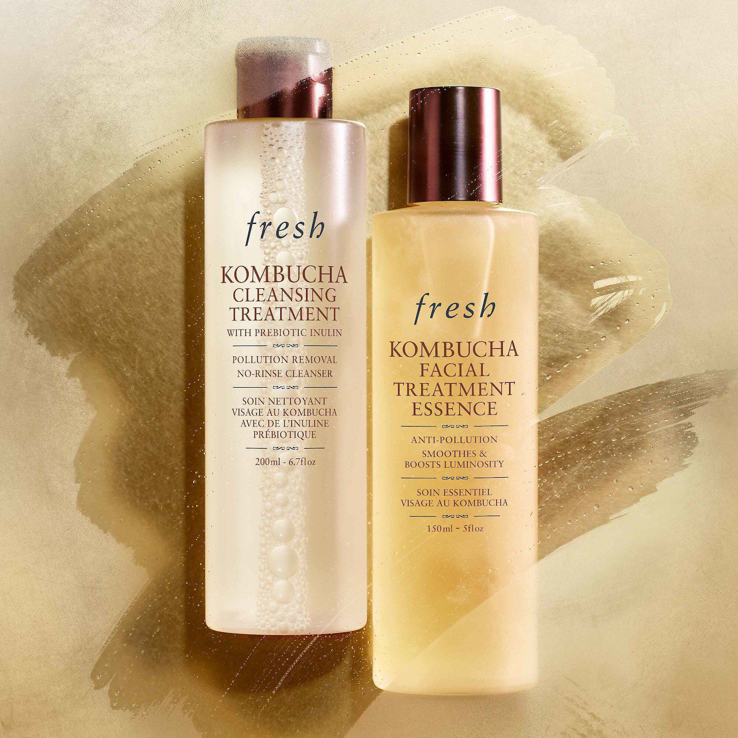 fresh Kombucha 2-in-1 No-Rinse Cleanser & Prebiotic Treatment