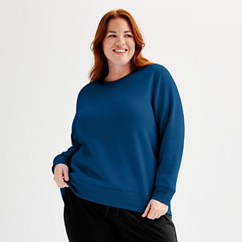 Plus Size Tek Gear® Ultrasoft Fleece Crewneck Sweatshirt