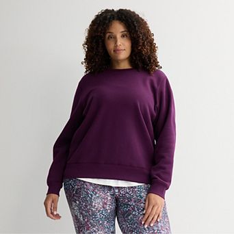 Plus Size Tek Gear® Ultrasoft Fleece Crewneck Sweatshirt