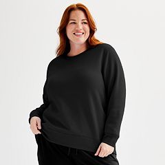 Black Crew Neck Sweatshirts Kohl s