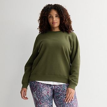 Plus Size Tek Gear® Ultrasoft Fleece Crewneck Sweatshirt