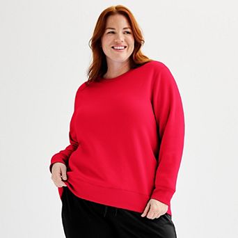 Plus Size Tek Gear® Ultrasoft Fleece Crewneck Sweatshirt
