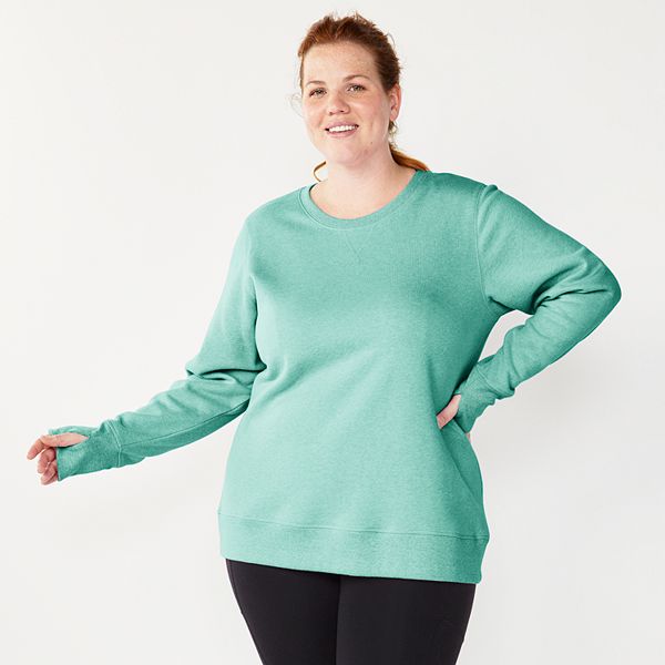 Plus Size Tek Gear® Ultrasoft Fleece Crewneck Sweatshirt - River