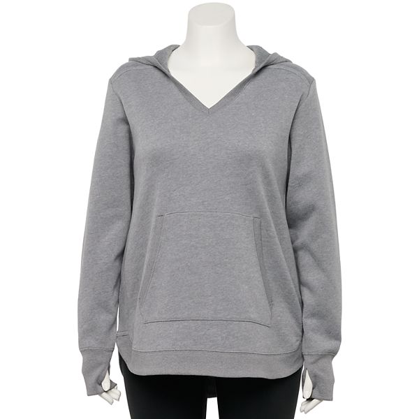 Plus Size Tek Gear® Ultrasoft Fleece V-Neck Hoodie
