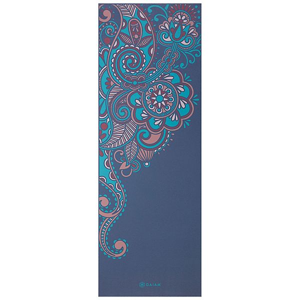 Gaiam 6mm Premium Yoga Mat Soft Paisley