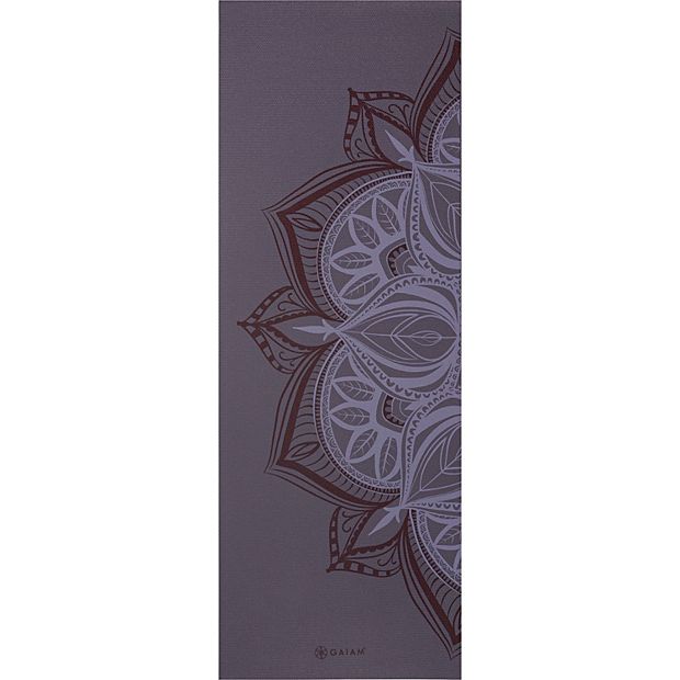 Gaiam SOL Sticky Grip Yoga Mat Eggplant