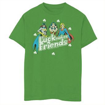 Boys 8-20 DC Comics St. Patrick's Day Luck Makes Friends Graphic Tee