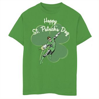 Boys 8-20 DC Comics St. Patrick's Day Green Lantern Shamrock Graphic Tee