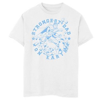 Boys 8-20 DC Comics Superman Strongest Dad Graphic Tee