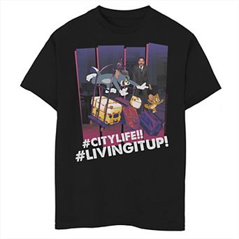 Boys 6-20 Tom & Jerry City Life Living It Up Graphic Tee