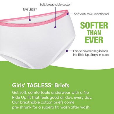 Girls Hanes Ultimate® Cotton Brief Panties 14+1 Bonus Pack
