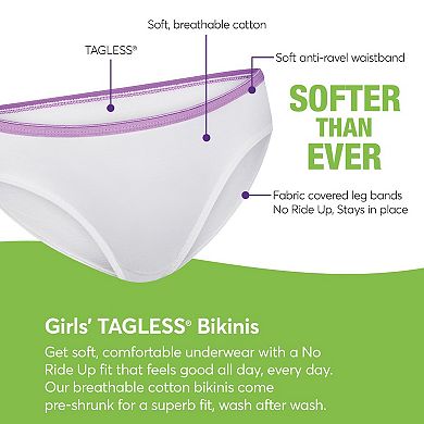 Girls Hanes Ultimate® Cotton Bikini Panties 14+1 Bonus Pack