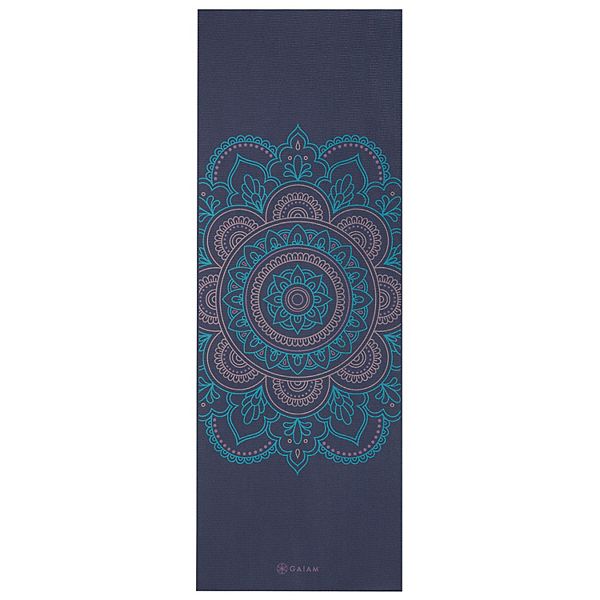 Premium Reversible Purple Illusion Yoga Mat (6mm) - Gaiam