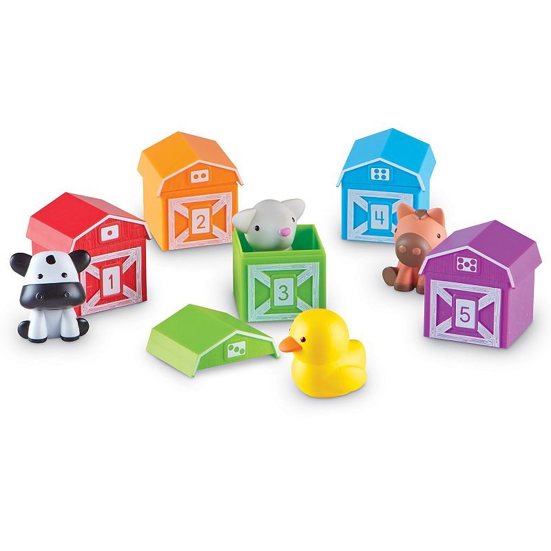 Learning Resources Peakaboo Learning Farm Toy, Multicolor