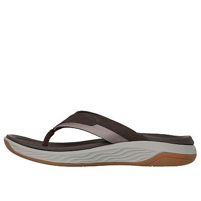 Skechers Silva Falco Thong Flip Flop Sandal Men 13 Brown Relaxed Fit Vegan Skechers Relaxed Fit® Silva Falco Men main image 2