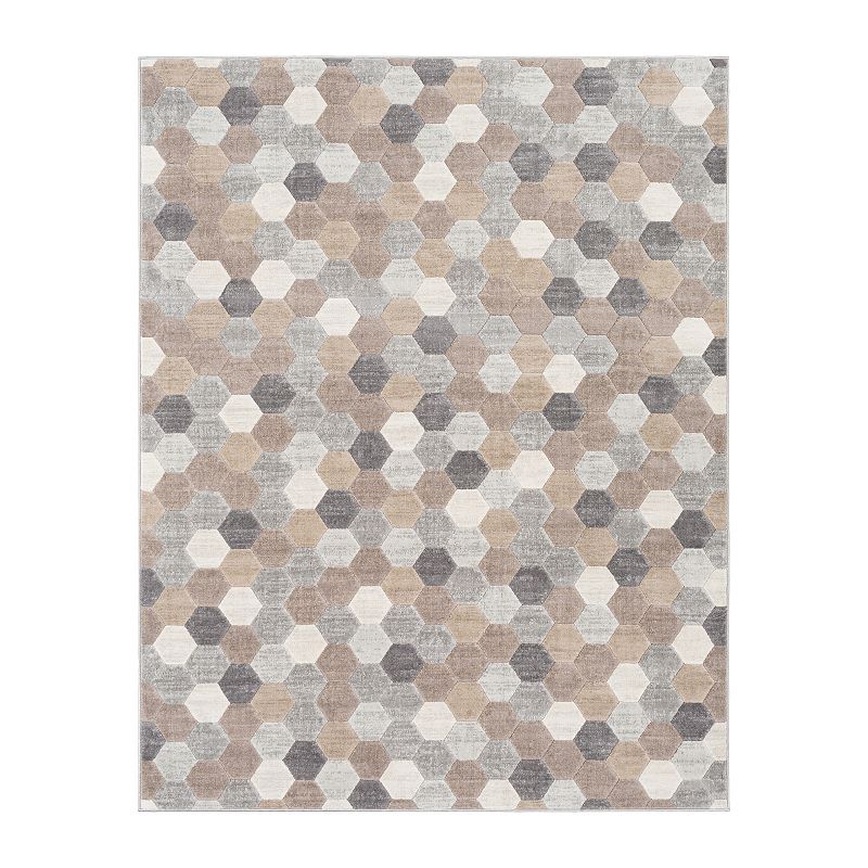 Decor 140 Lorenzo Modern Rug, Beig/Green, 8X10 Ft