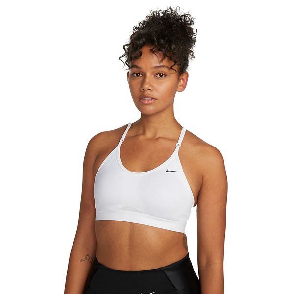 Nike Sports bra INDY with mesh in black/ dark gray