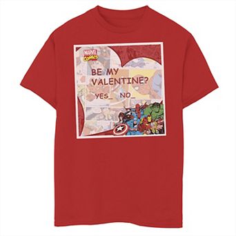 Boys 8-20 Marvel Valentine Comic Graphic Tee