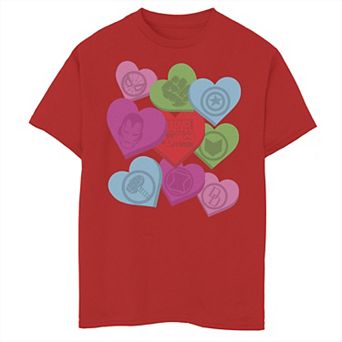 Boys 8-20 Marvel Candy Hearts Graphic Tee