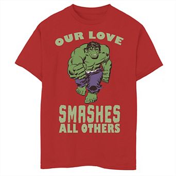 Boys 8-20 Marvel Hulk Smashing Love Graphic Tee