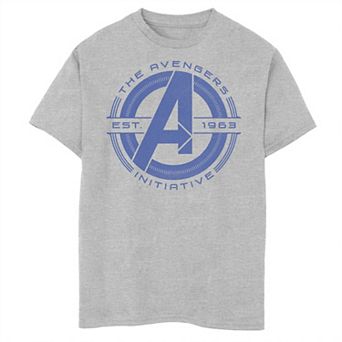 Boys 8-20 Marvel The Avengers Initiative Circle Logo Graphic Tee