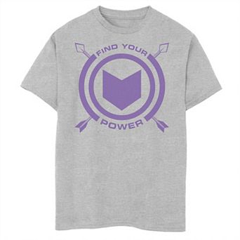 Boys 8-20 Marvel Hawkeye Find Your Power Simple Logo Graphic Tee