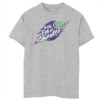 Boys 8-20 Marvel Doctor Strange By The Eye Of Agamotto Neon Logo Graphic Tee