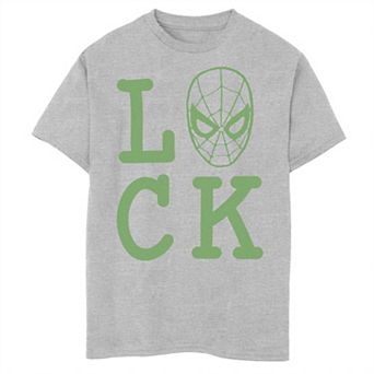 Boys 8-20 Marvel Spider-Man Large Luck Text Graphic Tee