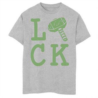 Boys 8-20 Marvel Thor Large Luck Text Graphic Tee