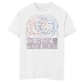 Boys 8-20 Marvel The Falcon And The Winter Soldier Line Art Graphic Tee