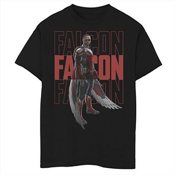 Boys 8-20 Marvel The Falcon And The Winter Soldier Falcon Text Stack Graphic Tee