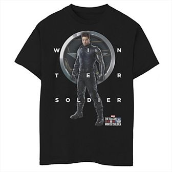 Boys 8-20 Marvel The Falcon And The Winter Soldier Bucky Shield Graphic Tee