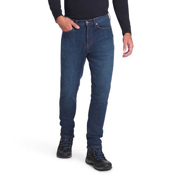  Eddie Bauer Men's H2Low Flex Flannel-Lined Jeans, Slate Blue,  33W x 32L : Clothing, Shoes & Jewelry