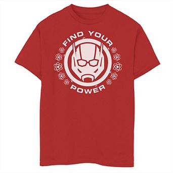 Boys 8-20 Marvel Ant-Man Find Your Power Red Logo Graphic Tee