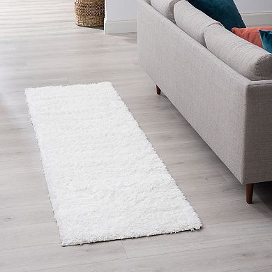 KHL Rugs Alana Transitional Solid Shag Area Rug