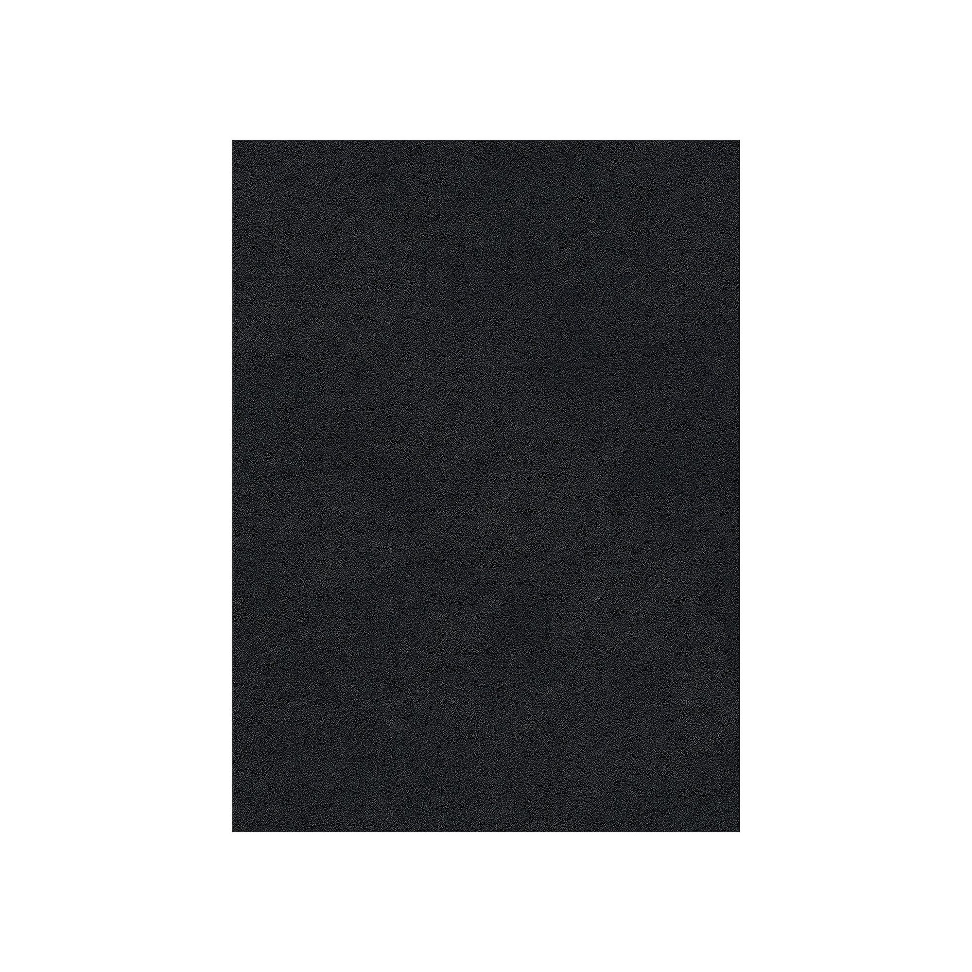 KHL Rugs Alana Transitional Solid Shag Area Rug, Dark Gray