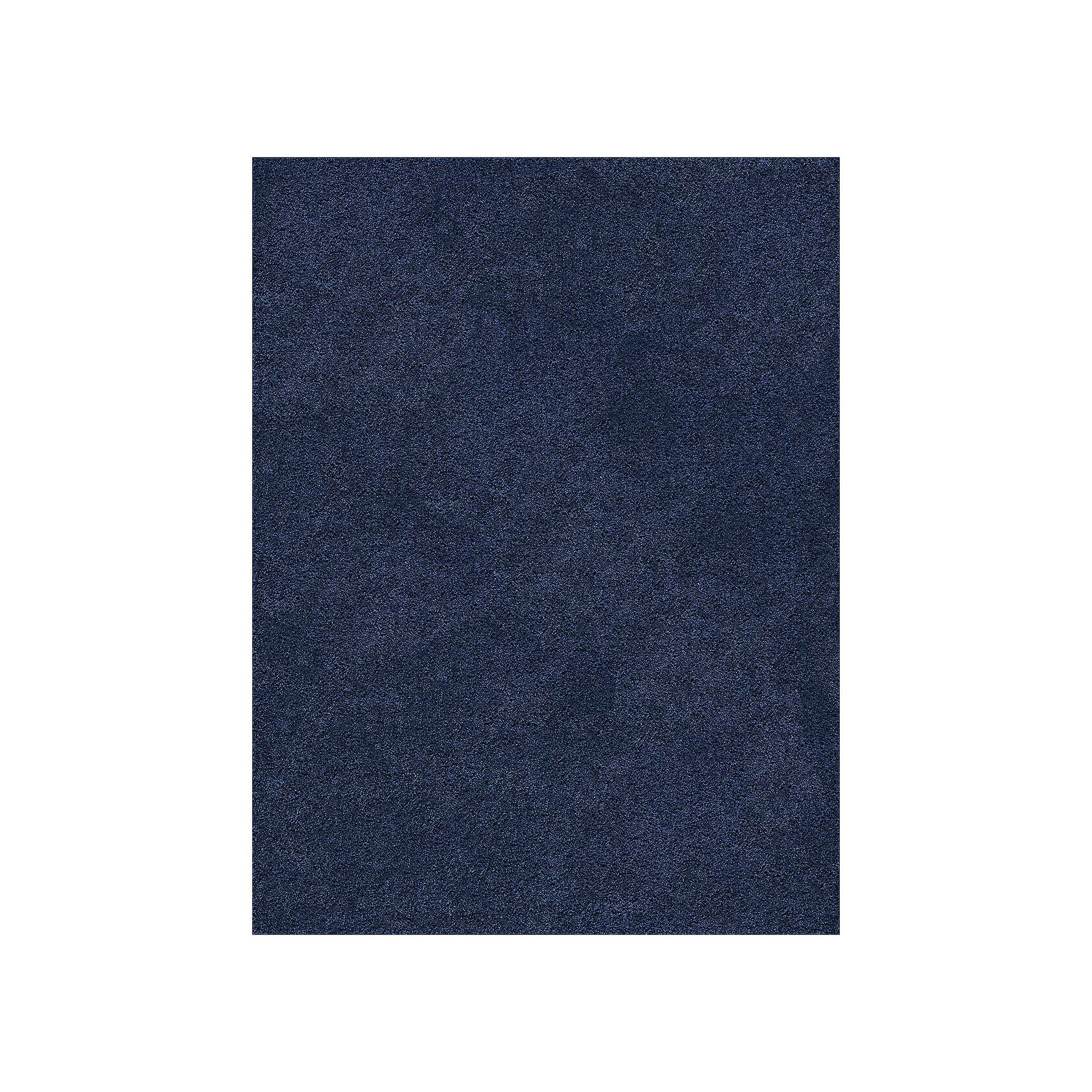 KHL Rugs Alana Transitional Solid Shag Area Rug, Blue