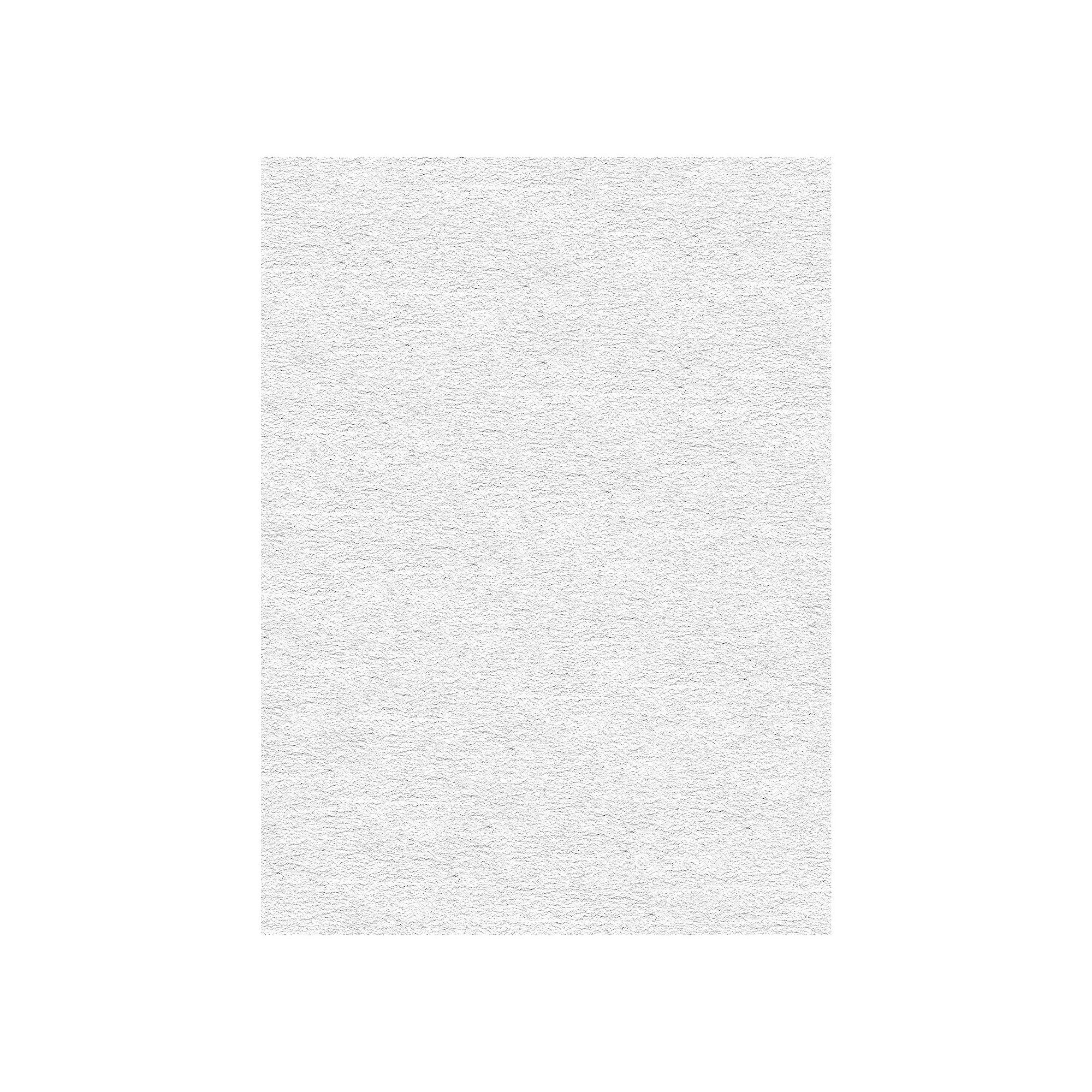 KHL Rugs Alana Transitional Solid Shag Area Rug, White